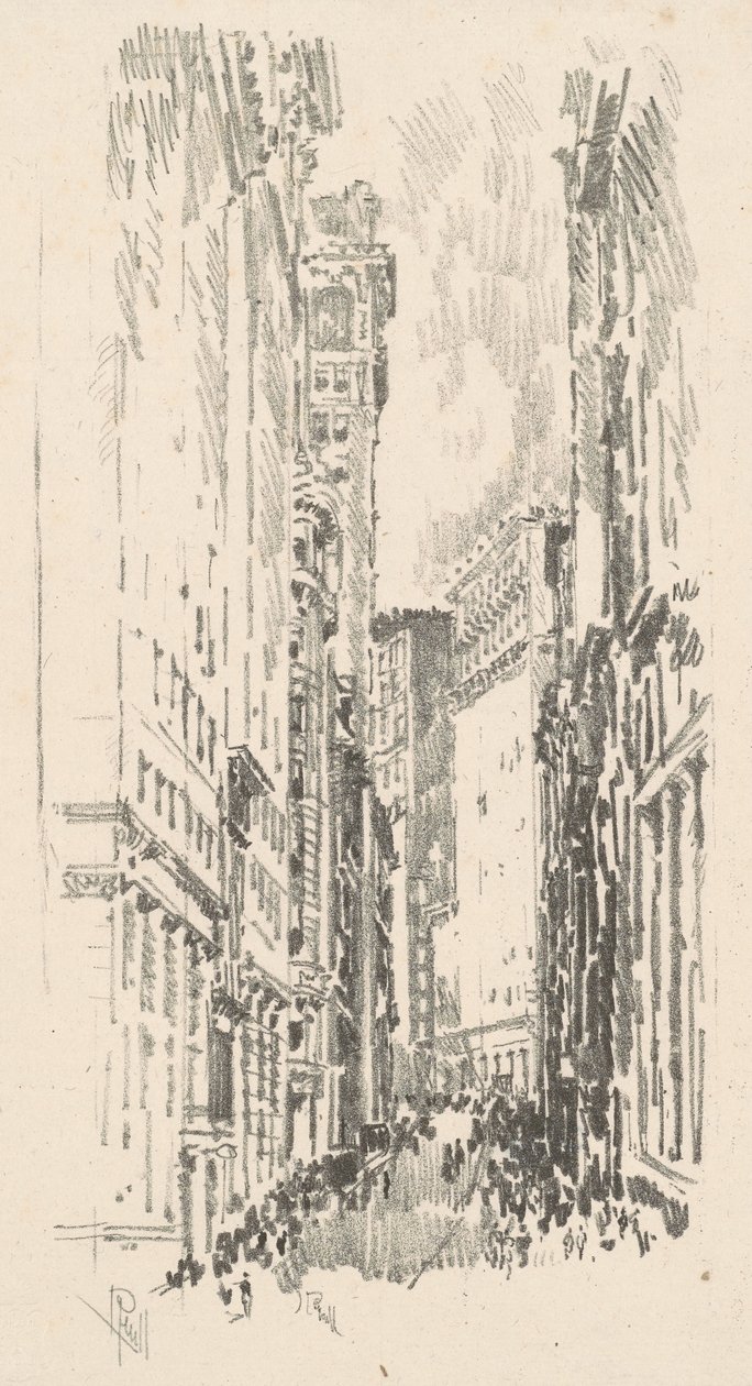 William Street av Joseph Pennell