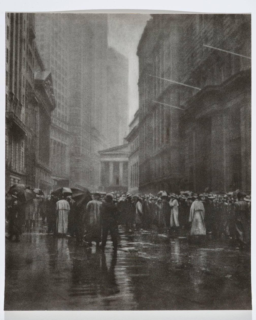 The Curb Market - New York, 1921 (bromoil-trykk) av Joseph Petrocelli