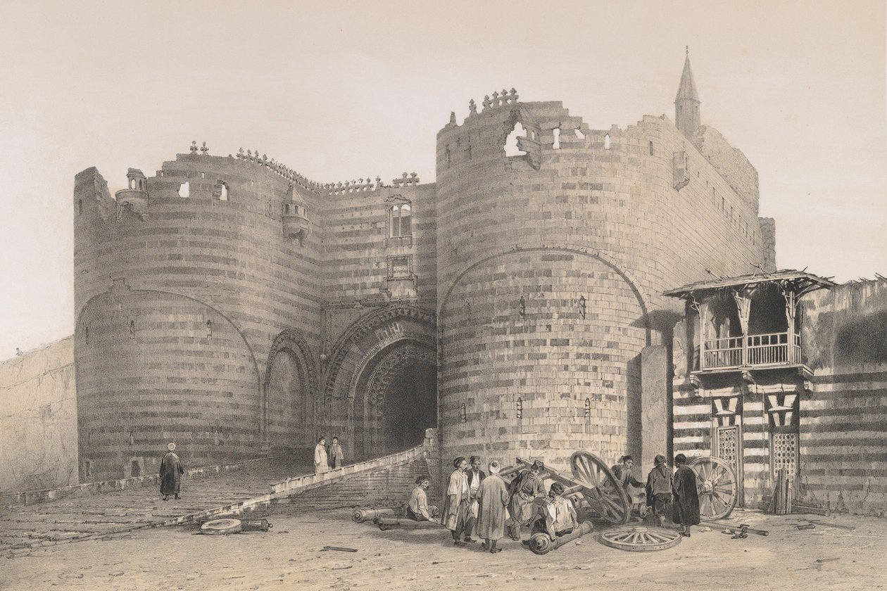 56. Citadel Gate, Kairo, 1843. av Joseph Philibert Girault De Prangey