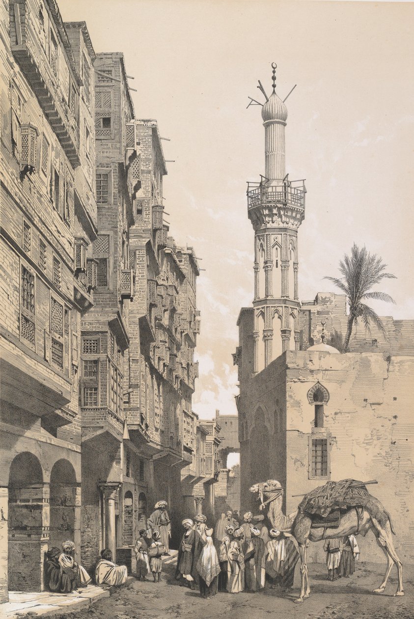 88. En gate i Rosette, 1843. av Joseph Philibert Girault De Prangey