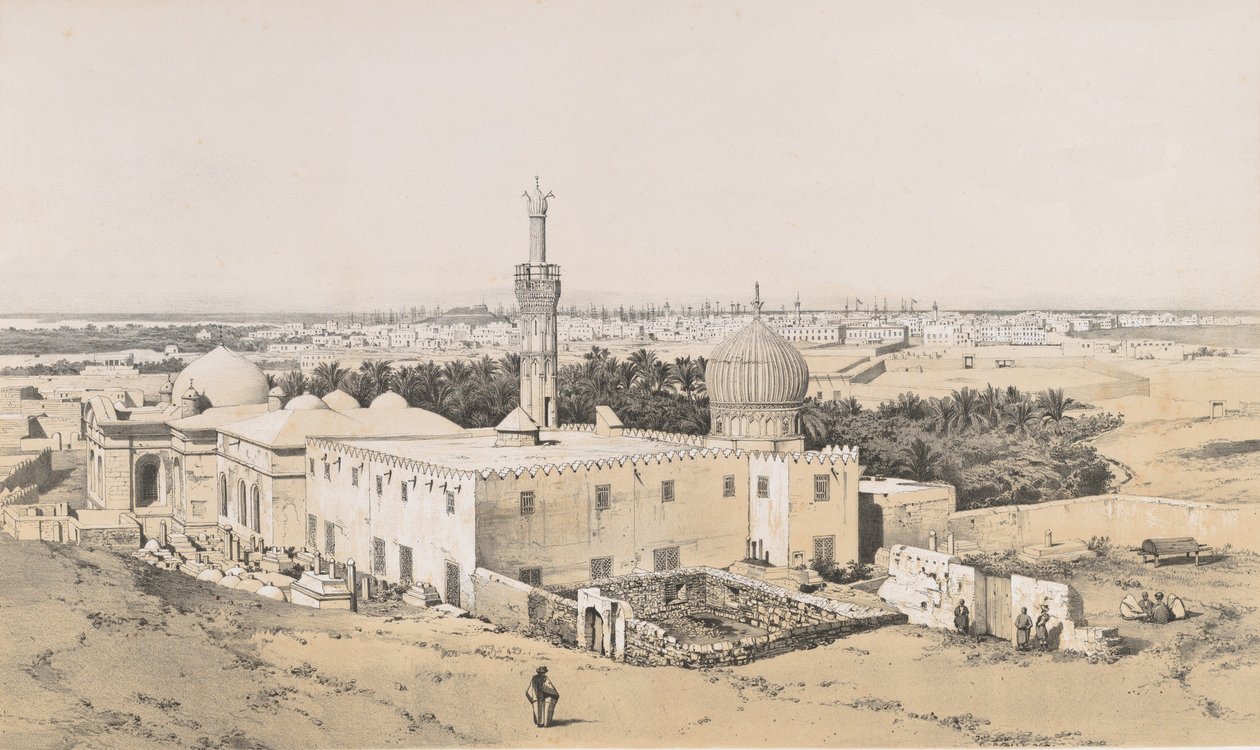 98. Nabedemian-moskeen, Alexandria, 1843., 1843 av Joseph Philibert Girault De Prangey