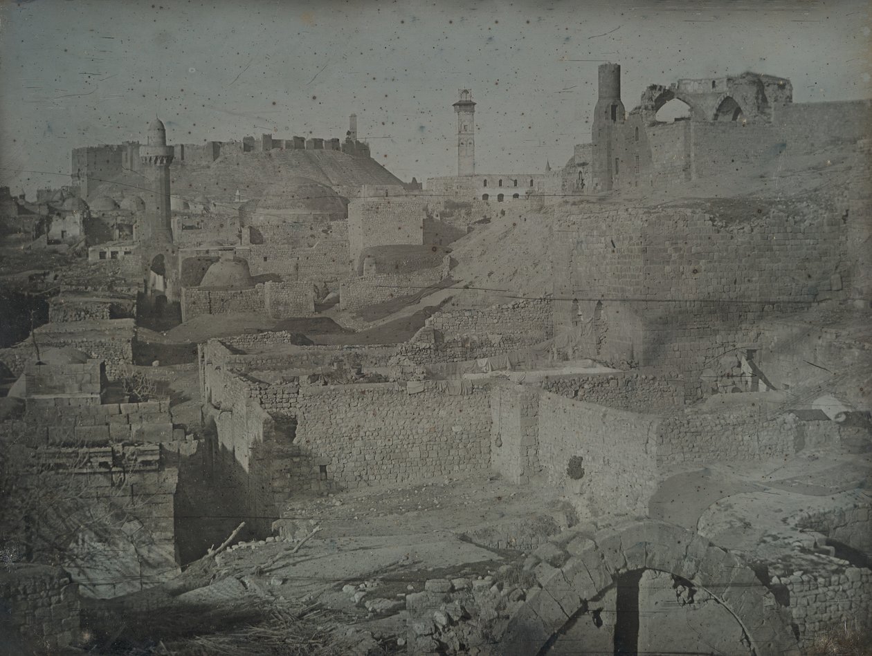 Aleppo, sett fra Antiokia-porten, 1844. av Joseph Philibert Girault De Prangey