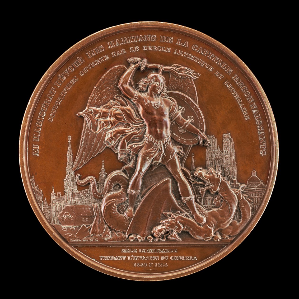 Koleraepidemiene i 1849 og 1854 [omvendt], 1854. av Joseph Pierre Braemt