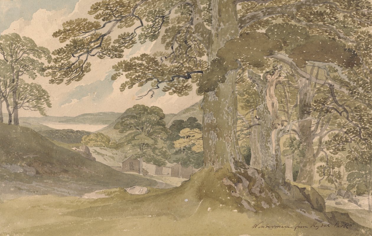 Windermere fra Rydal Park av Joseph Powell