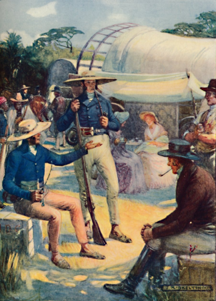 1820 Nybyggere og deres boerkonvoier, 1909 av Joseph Ratcliffe Skelton