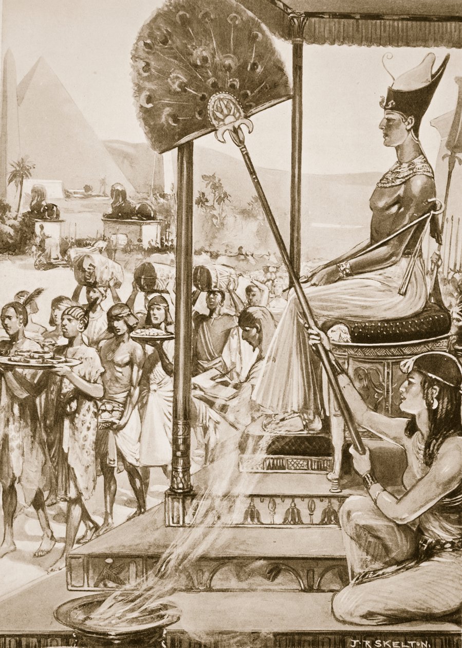 Bringing Tribute to Ramses II (19. dynasti), illustrasjon fra 