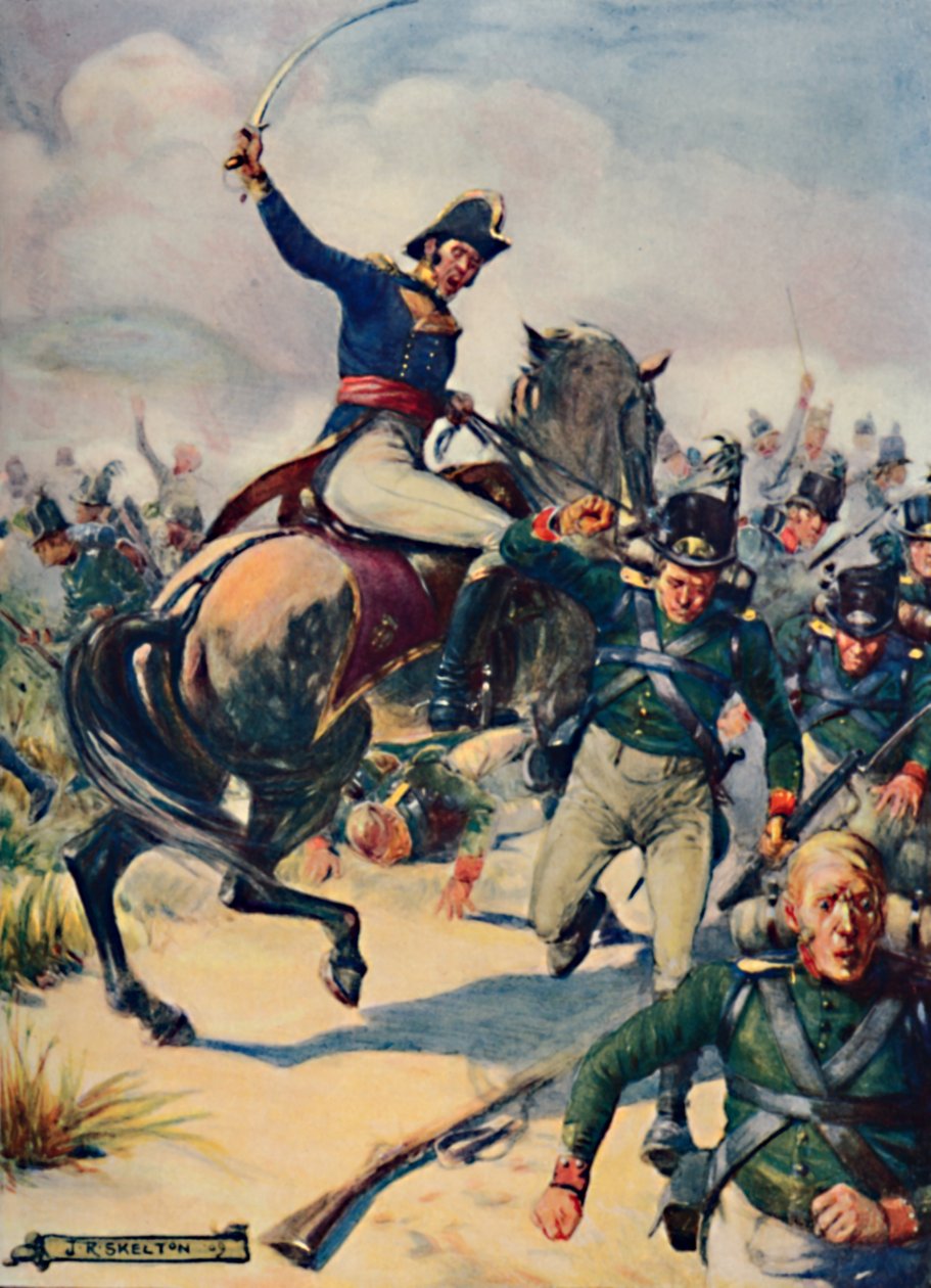General Janssens i slaget ved Blaauwberg, 1909 av Joseph Ratcliffe Skelton