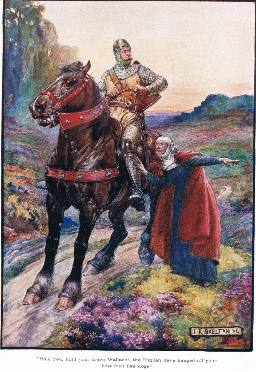 Hold deg, hold deg, modige Wallace! Engelskmennene har hengt alle dine beste menn som hunder, 1910 av Joseph Ratcliffe Skelton