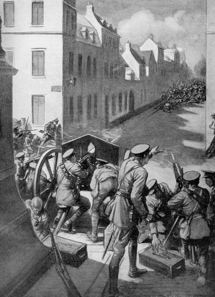 WW1 - Slaget ved Le Cateau 1914 av Joseph Ratcliffe Skelton