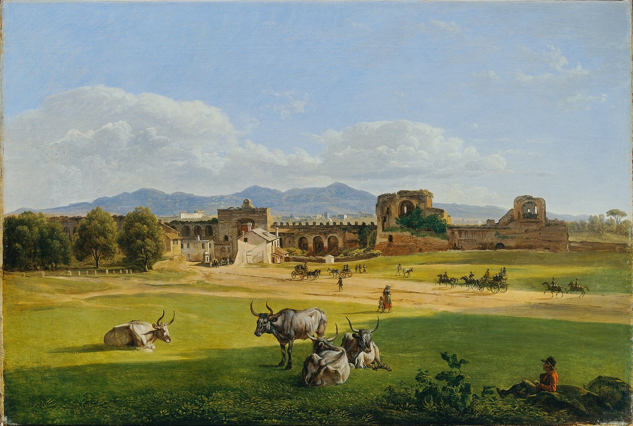 Porta San Giovanni mot Frascati av Joseph Rebell