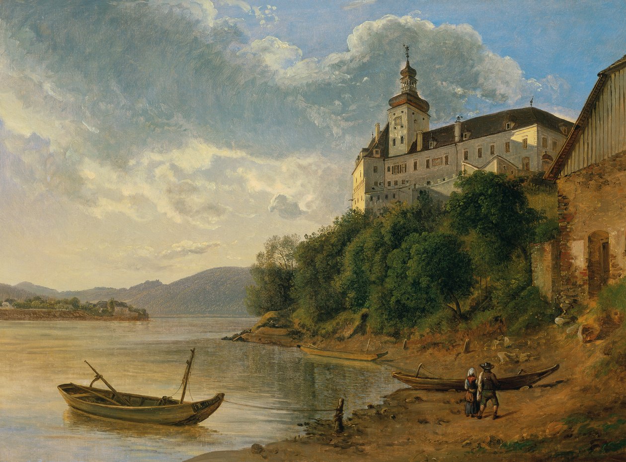 Persenbeug slott mot nordvest av Joseph Rebell
