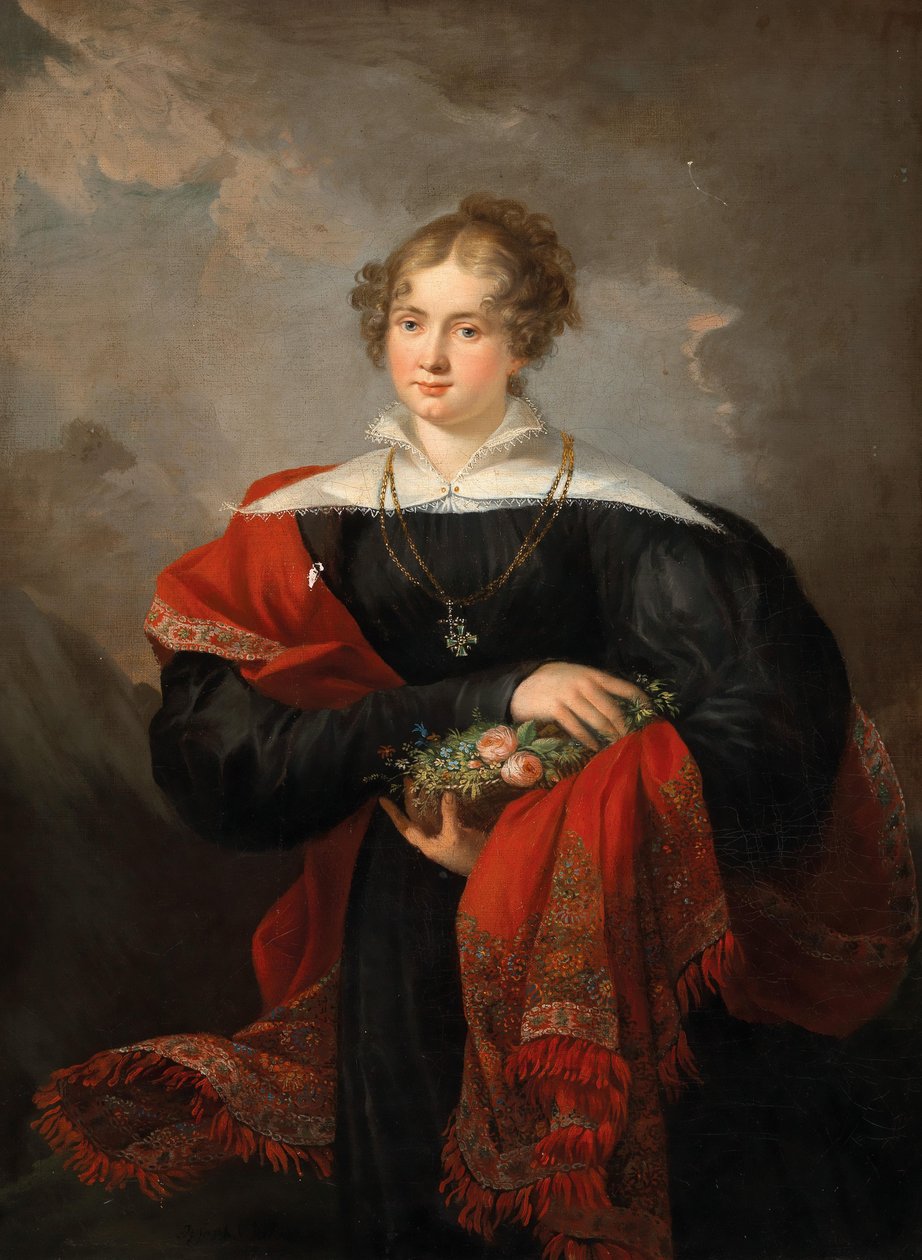 Joseph Salomon Portrett av en dame 1852 av Joseph Salomon