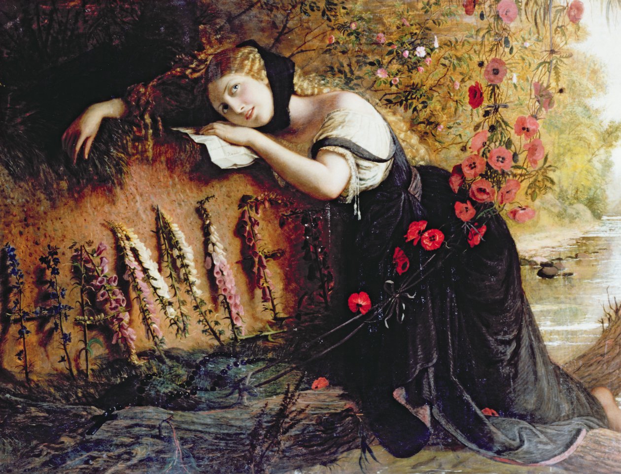 Ophelia, 1860 av Joseph Severn