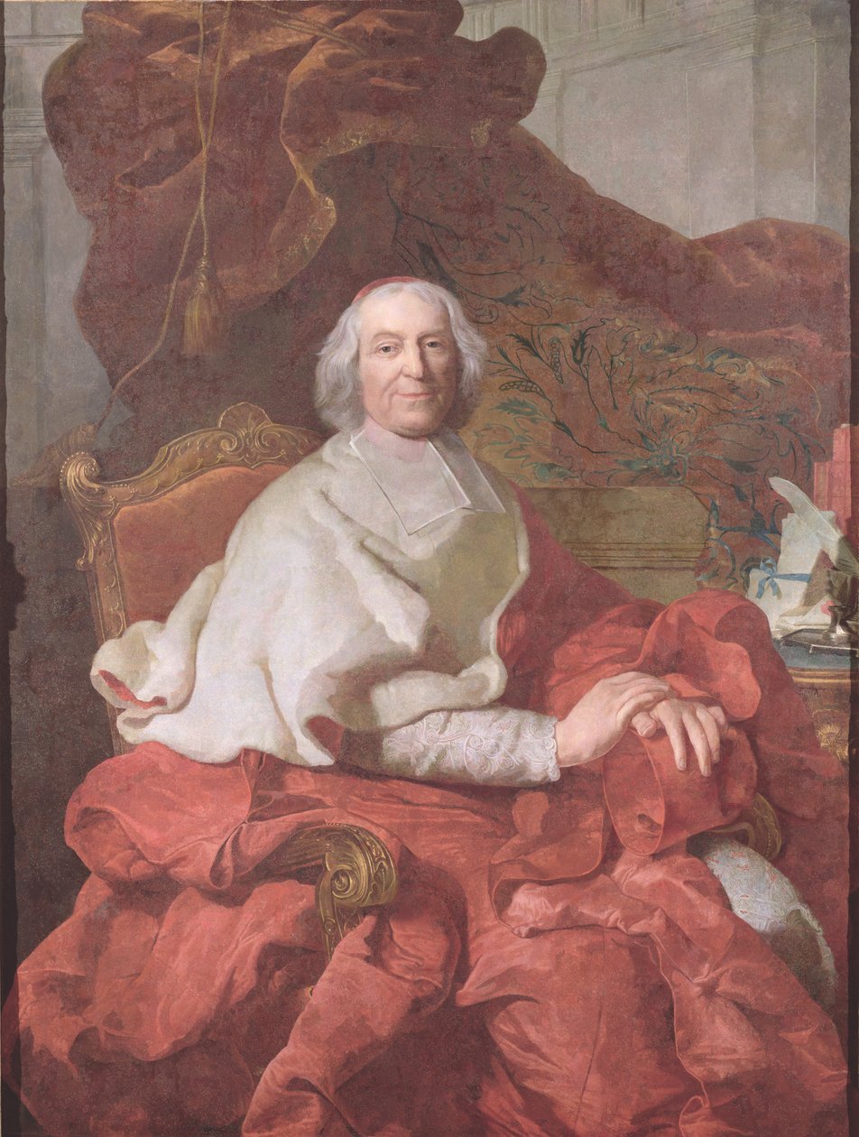 Kardinal Andre Hercule de Fleury, biskop av Fregus og statsminister for Louis XV av Joseph Siffred Duplessis