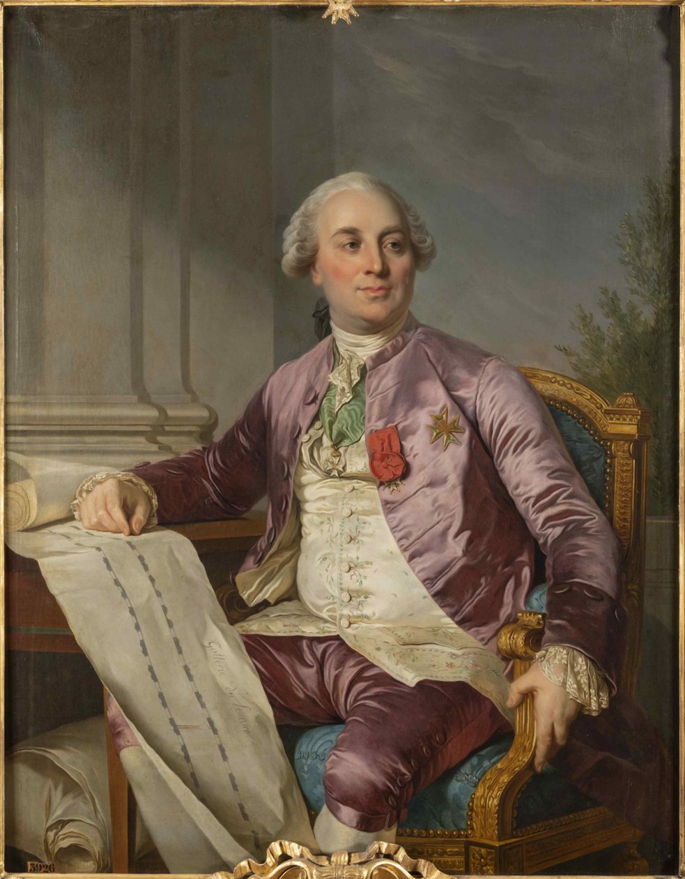 Charles Claude Flahaut de La Billarderie, greve av Angiviller 1730-1809, 1779. av Joseph Siffred Duplessis