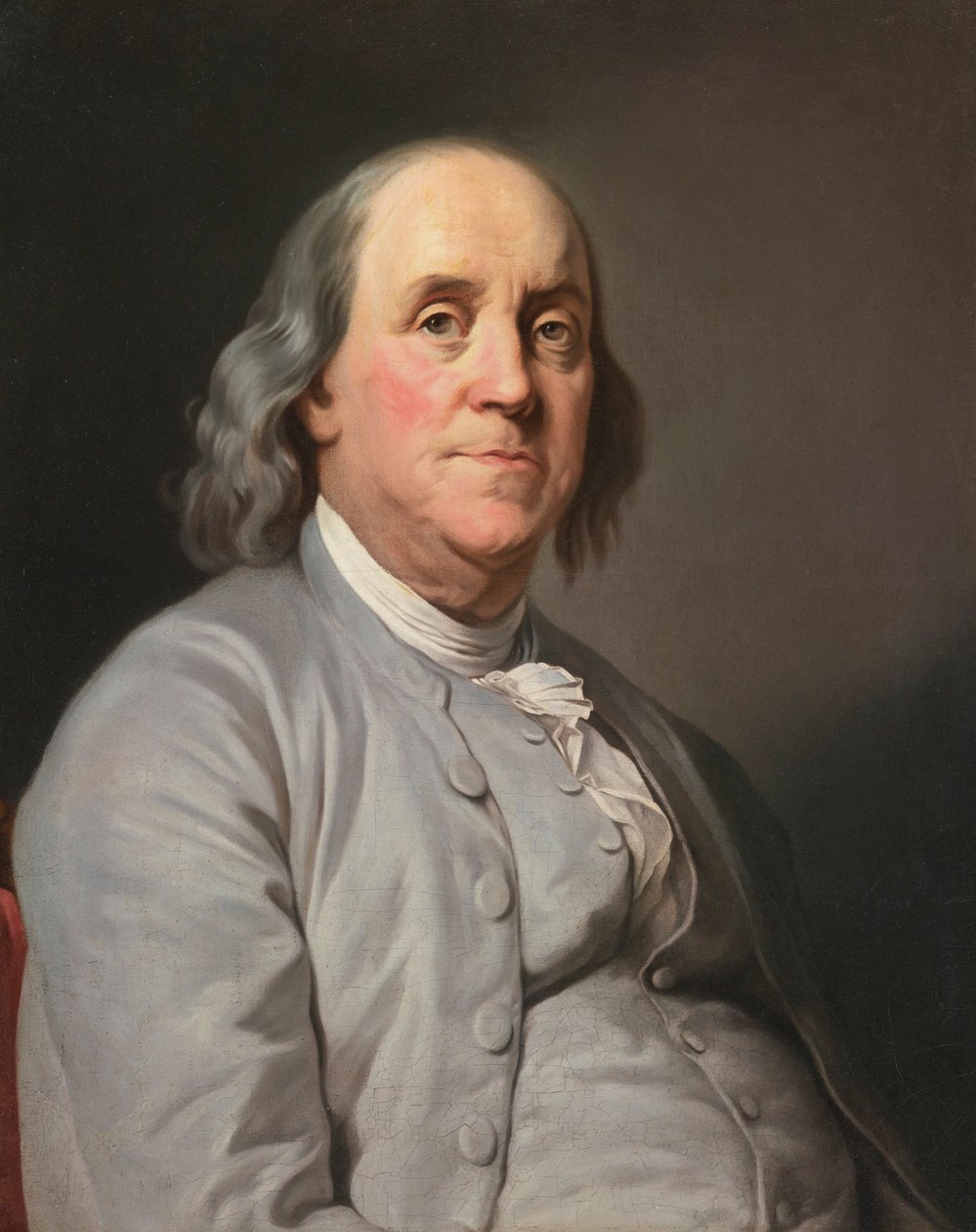 Portrett av Benjamin Franklin, av Duplessis, Joseph-Siffred (1725-1802). Olje på lerret, ca. 1780. Dimensjon : 73x59 cm. Privat samling av Joseph Siffred Duplessis