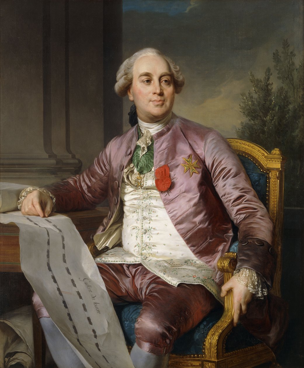 Portrett av Charles-Claude de Flahaut de la Billarderie, greve av Angiviller av Joseph Siffred Duplessis