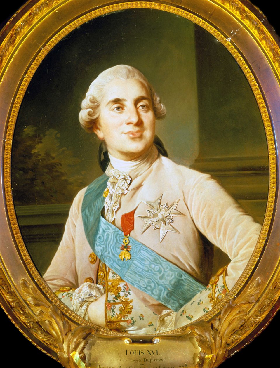 Portrett av Ludvig XVI (1754 - 1793) av Duplessis. av Joseph Siffred Duplessis