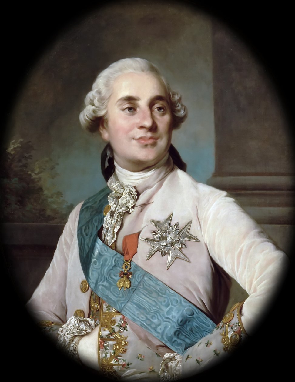 Portrett av kong Ludvig XVI 1754-1793 av Joseph Siffred Duplessis