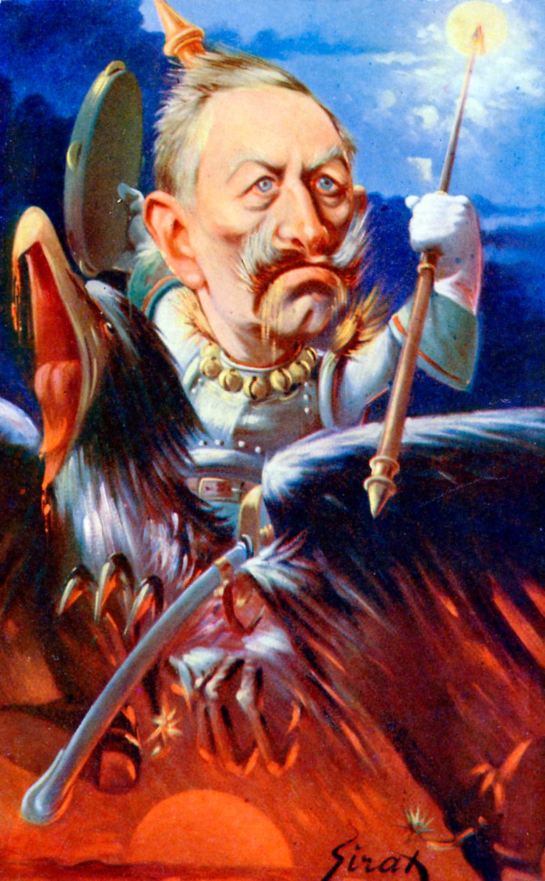 Kaiser Wilhelm II - karikatur av Sirat av Joseph Sirat