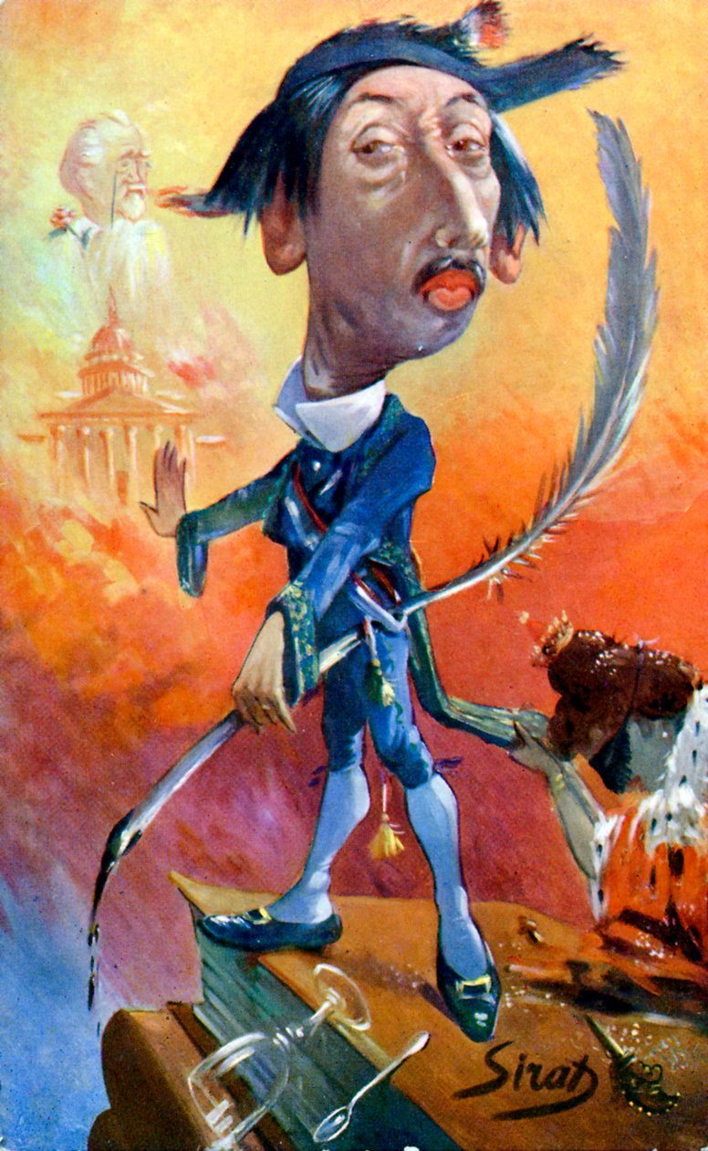 Maurice Barrès - karikatur av Sirat av Joseph Sirat