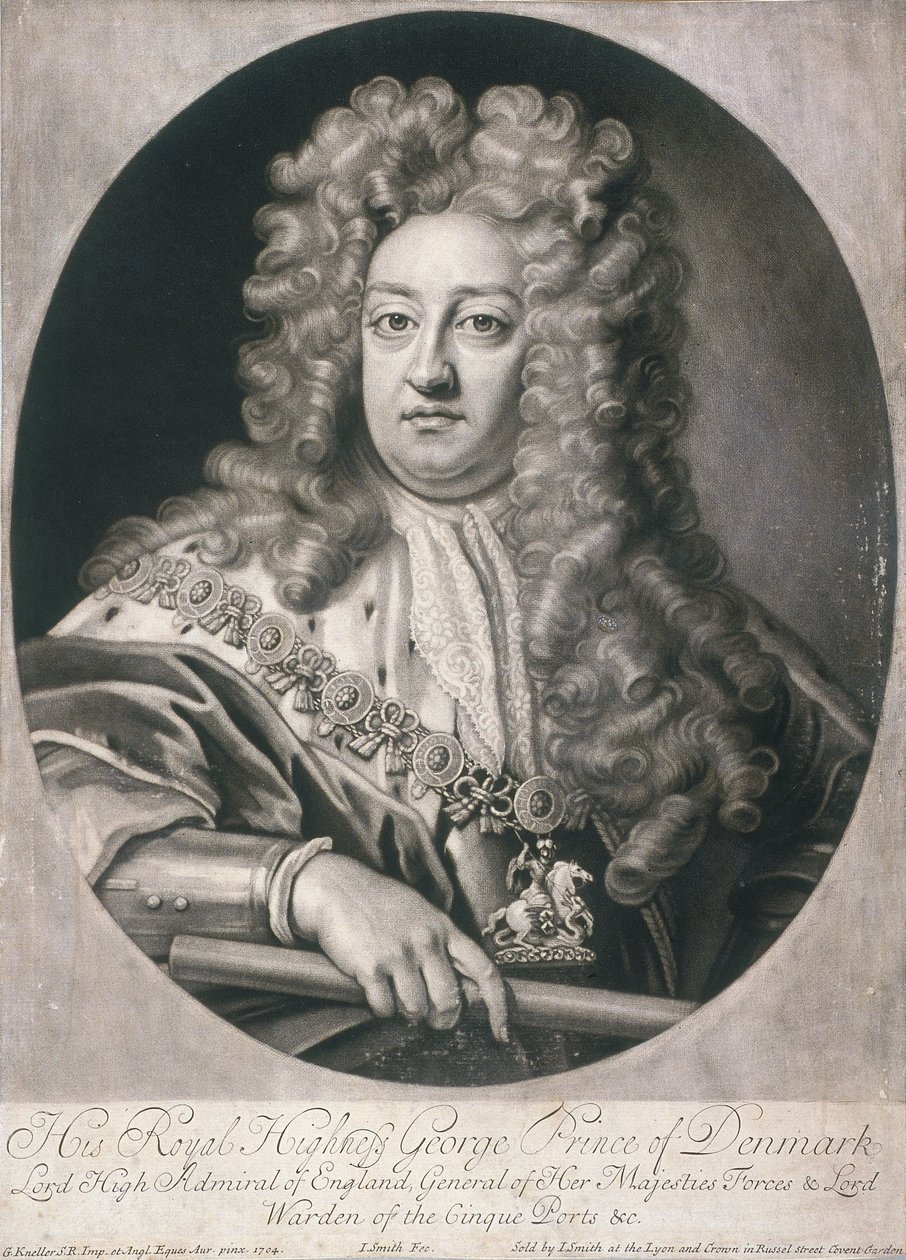 Ovalt portrett av George, Prins av Danmark, 1704 av Joseph Smith