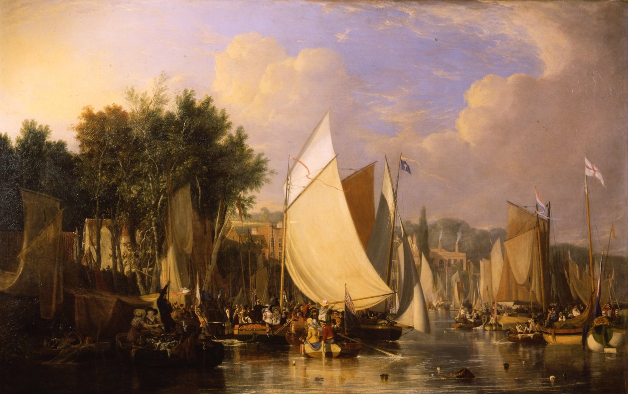 Thorpe Water Frolic - Ettermiddag, 1824-5 av Joseph Stannard