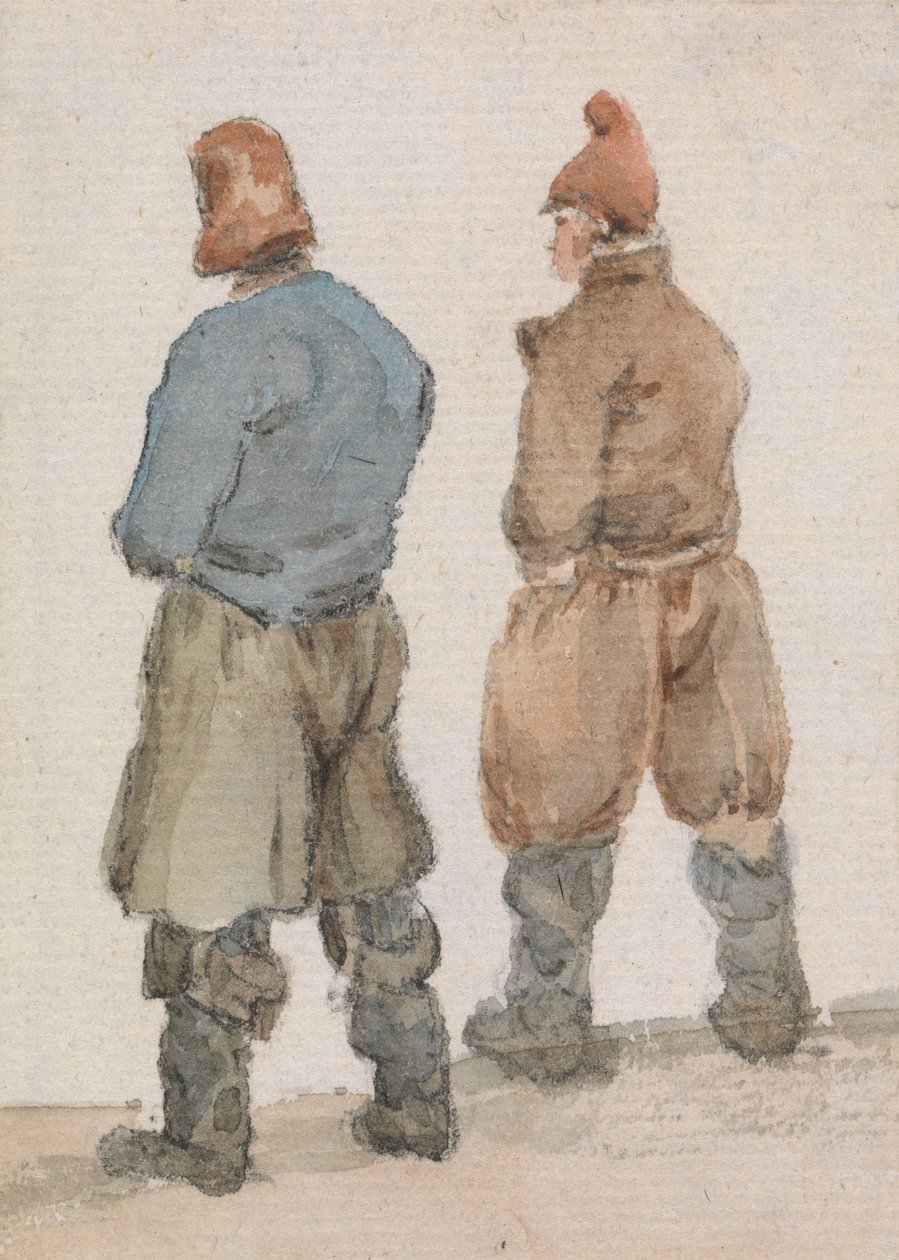 To fiskere sett bakfra av Joseph Stannard