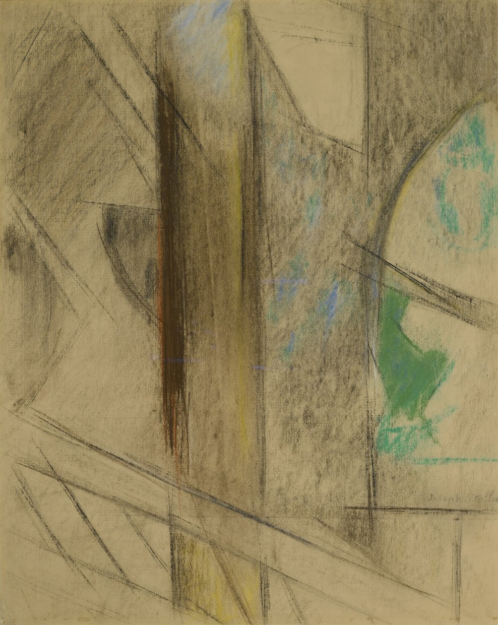 Studer for Brooklyn Bridge av Joseph Stella