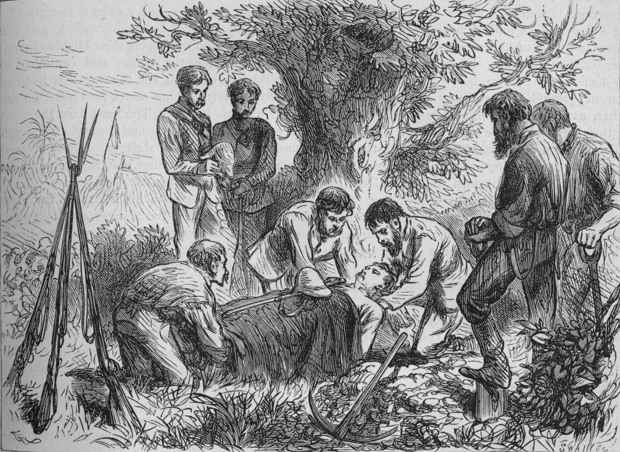 Begravelse av Eyre, c1880 av Joseph Swain