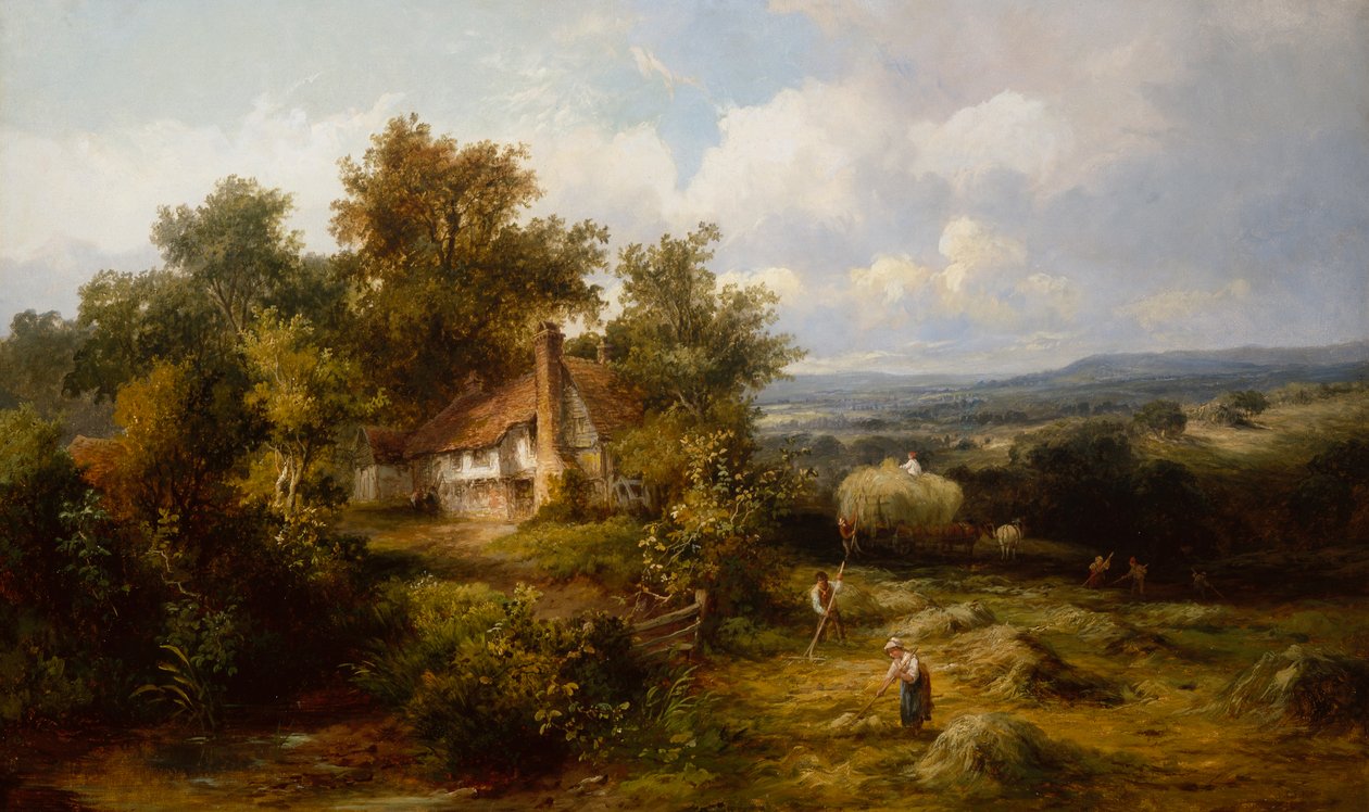 On the Sussex Downs (olje på lerret) av Joseph Thors
