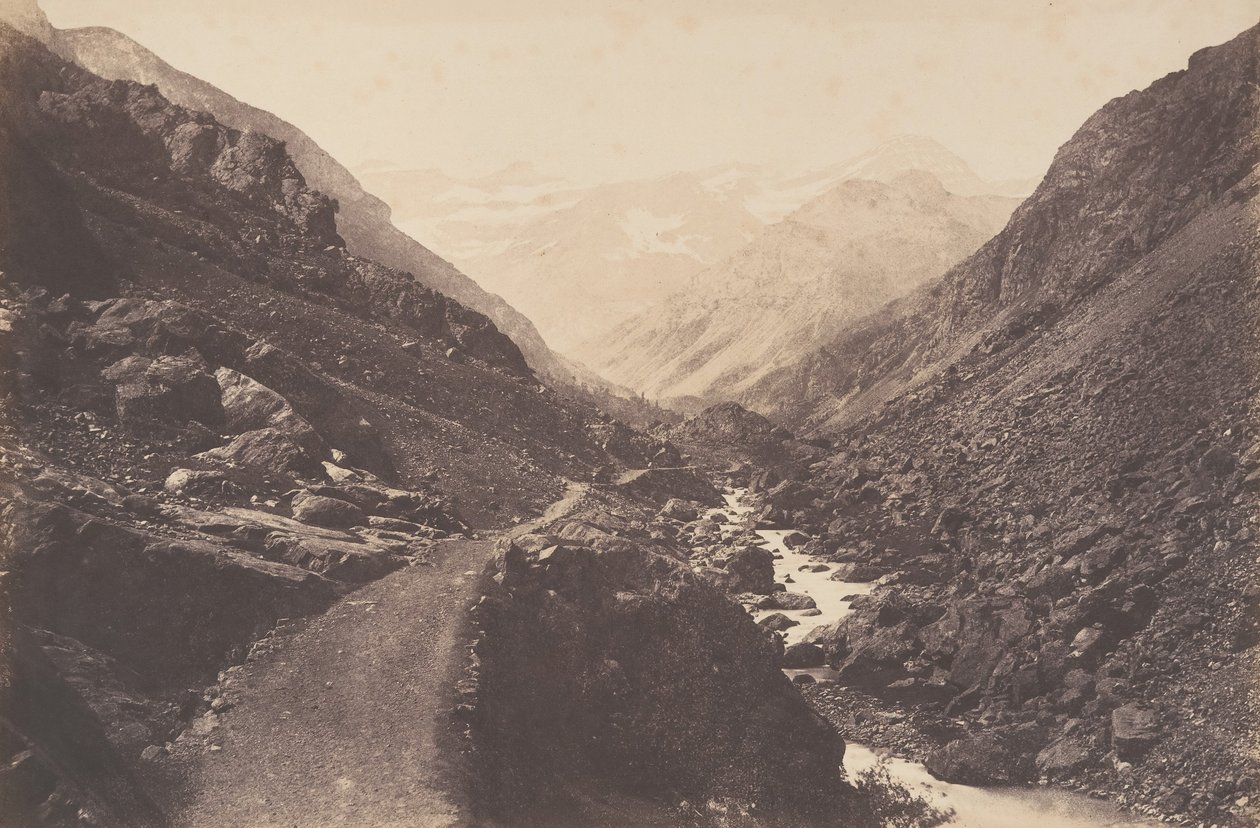 Kaos på vei til Gavarnie, St-Sauveur, 1853. av Joseph Vigier