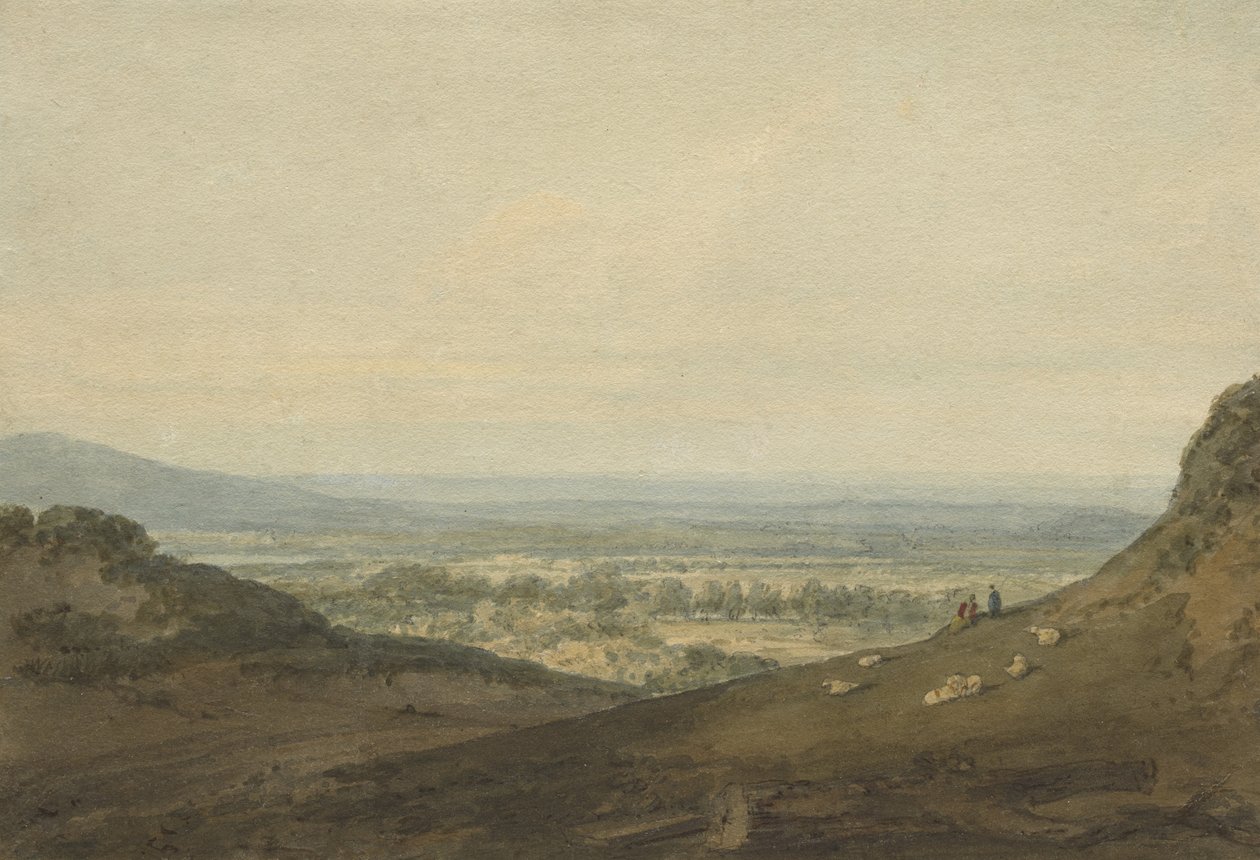 Utsikt i Westmorland, nær Ireton, ca. 1796 av Joseph Mallord William Turner