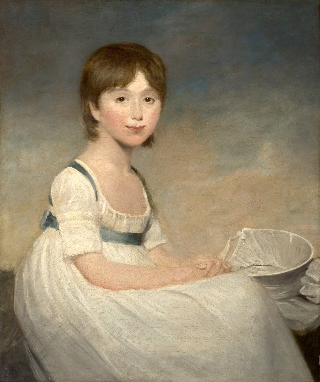 Portrett av en jente, 1700-tallet av Joseph Wright