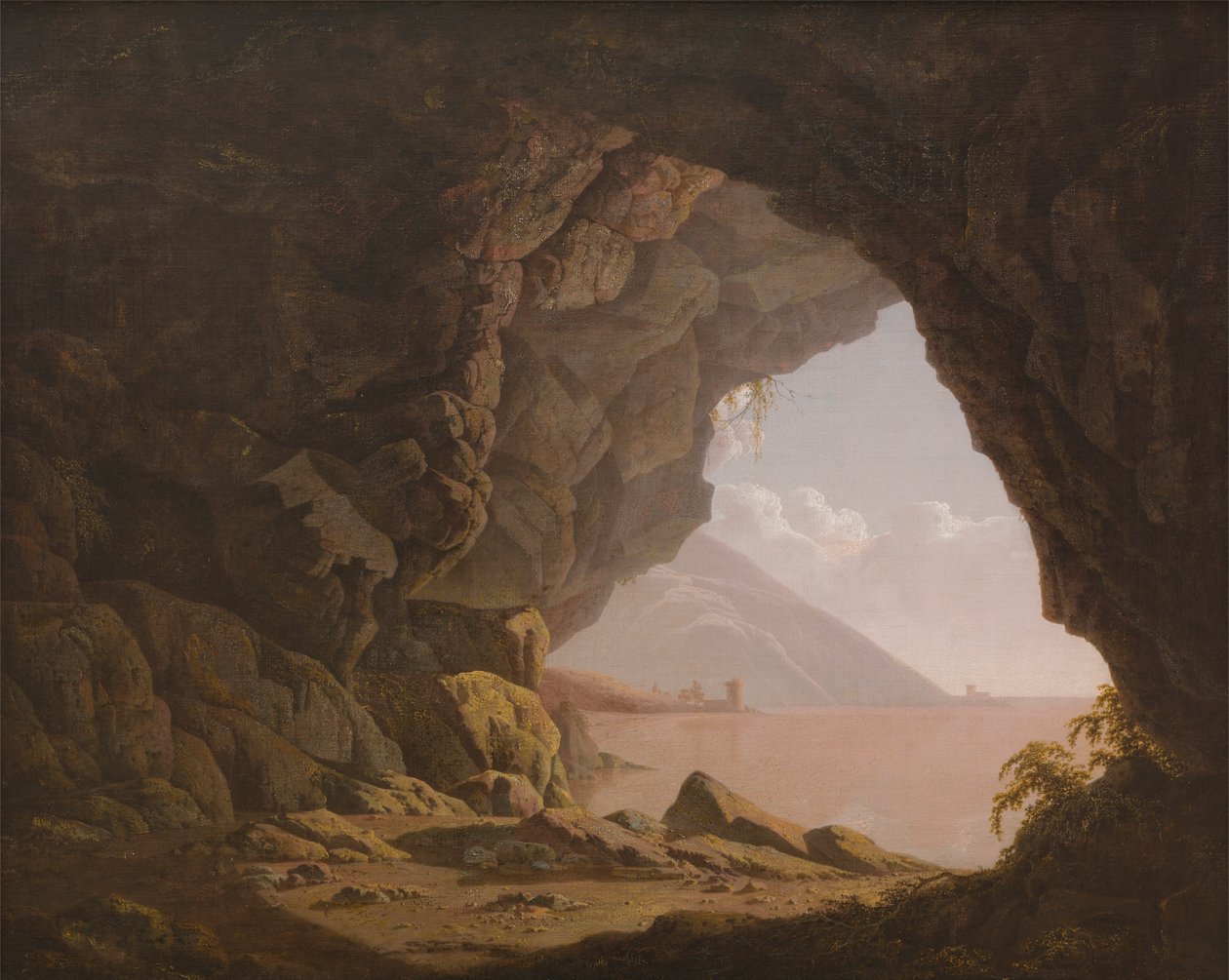 Cavern, nær Napoli av Joseph Wright of Derby