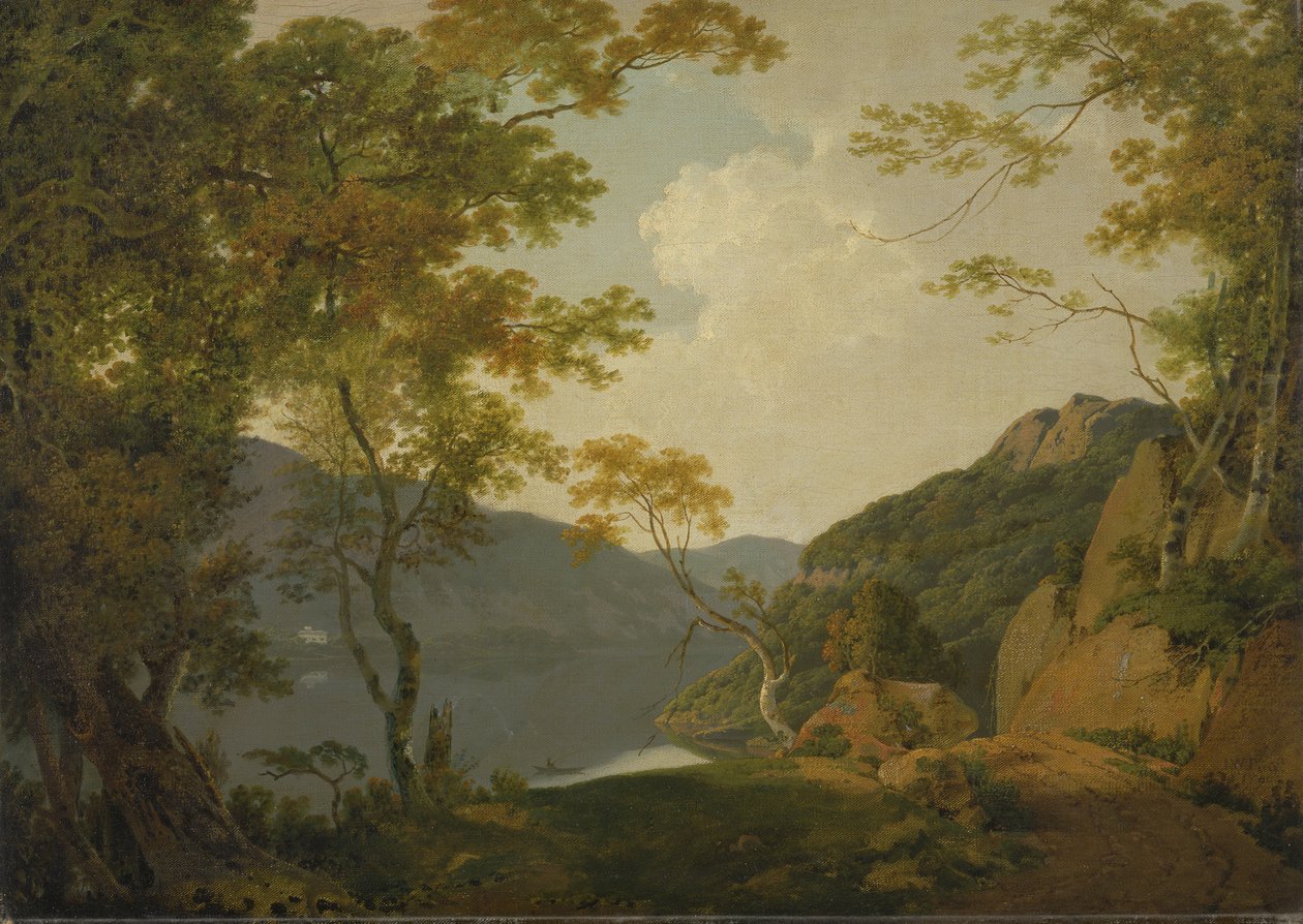 Lake Scene av Joseph Wright of Derby