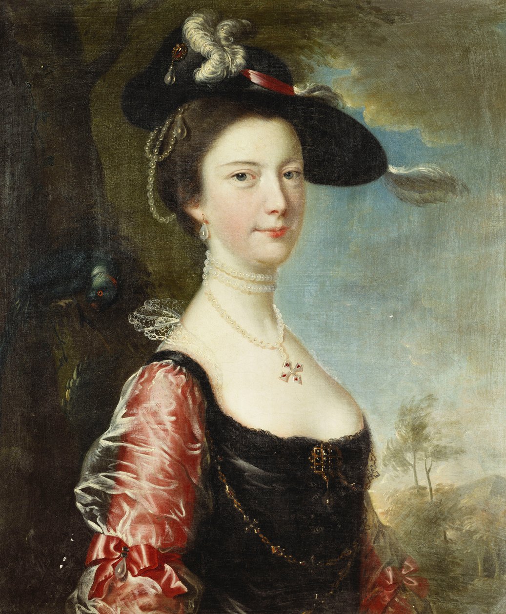 Portrett av hans kone, Anne av Joseph Wright of Derby