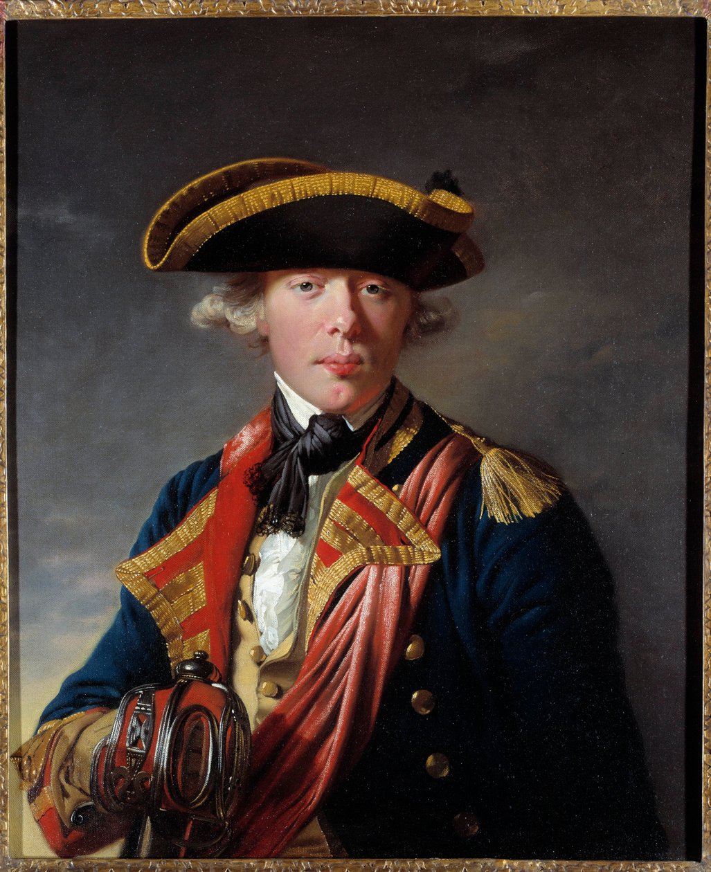 Portrett av James Cook (1728 - 1779), britisk navigatør rundt 1766 - 1768. Maleri av Joseph Wright fra Derby (1734 - 1797). Kansas City Museum Of Art av Joseph Wright of Derby