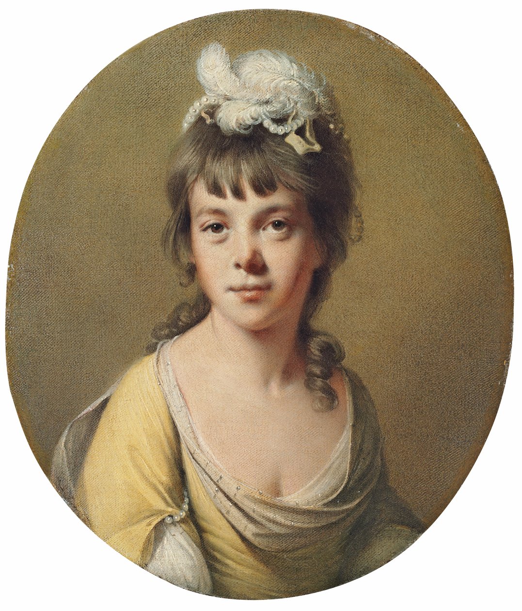 Portrett av frøken Harriet Hope av Joseph Wright of Derby