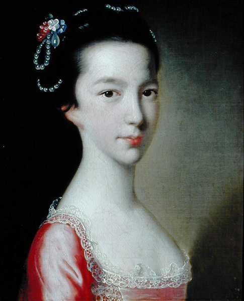 Portrait of a Girl (Jane Monck) (olje på lerret) av Joseph Wright of Derby