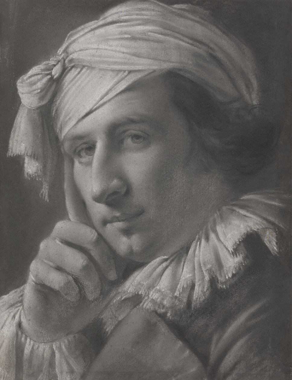 Portrait of a Man, ca. 1768 (kritt og kull på papir) av Joseph Wright of Derby