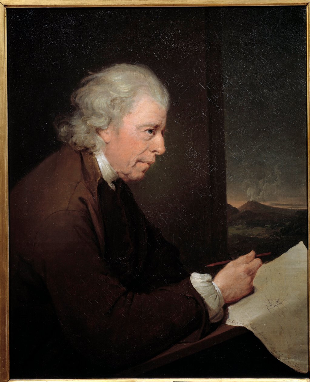 Portrett av urmakeren, geologen og fysikeren John Whitehurst (1713-1788) Maleri av Joseph Wright of Derby (1734-1797) av Joseph Wright of Derby