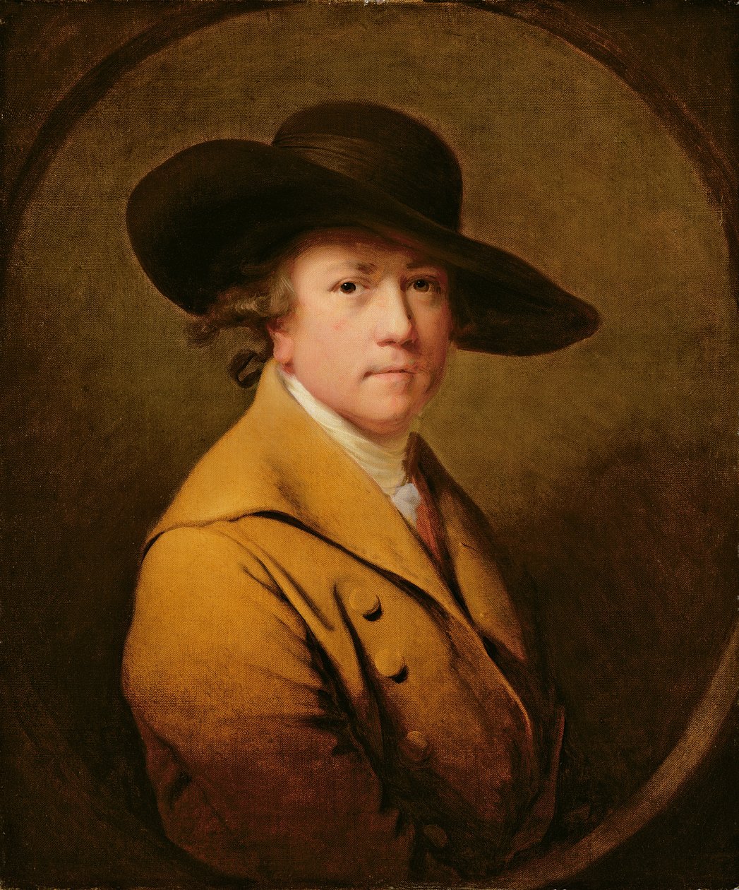 Selvportrett, ca. 1780 (olje på lerret) av Joseph Wright of Derby