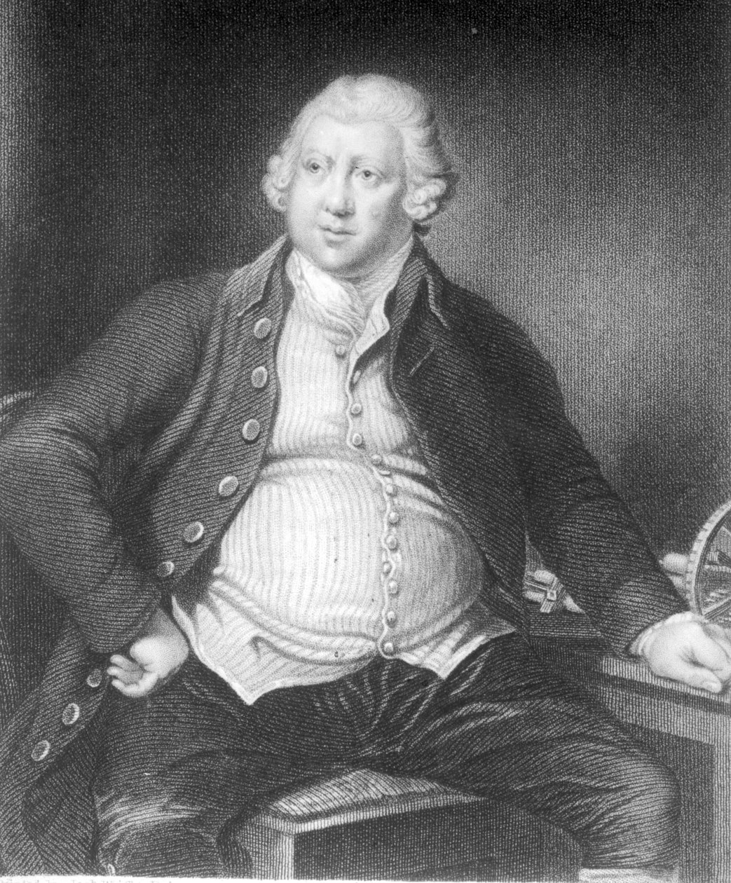 Sir Richard Arkwright, gravert av Joseph Jenkins, 1833 av Joseph Wright of Derby