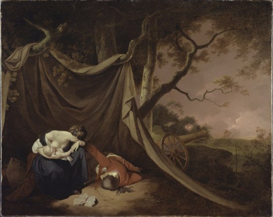 The Dead Soldier, ca. 1789 (olje på lerret) av Joseph Wright of Derby