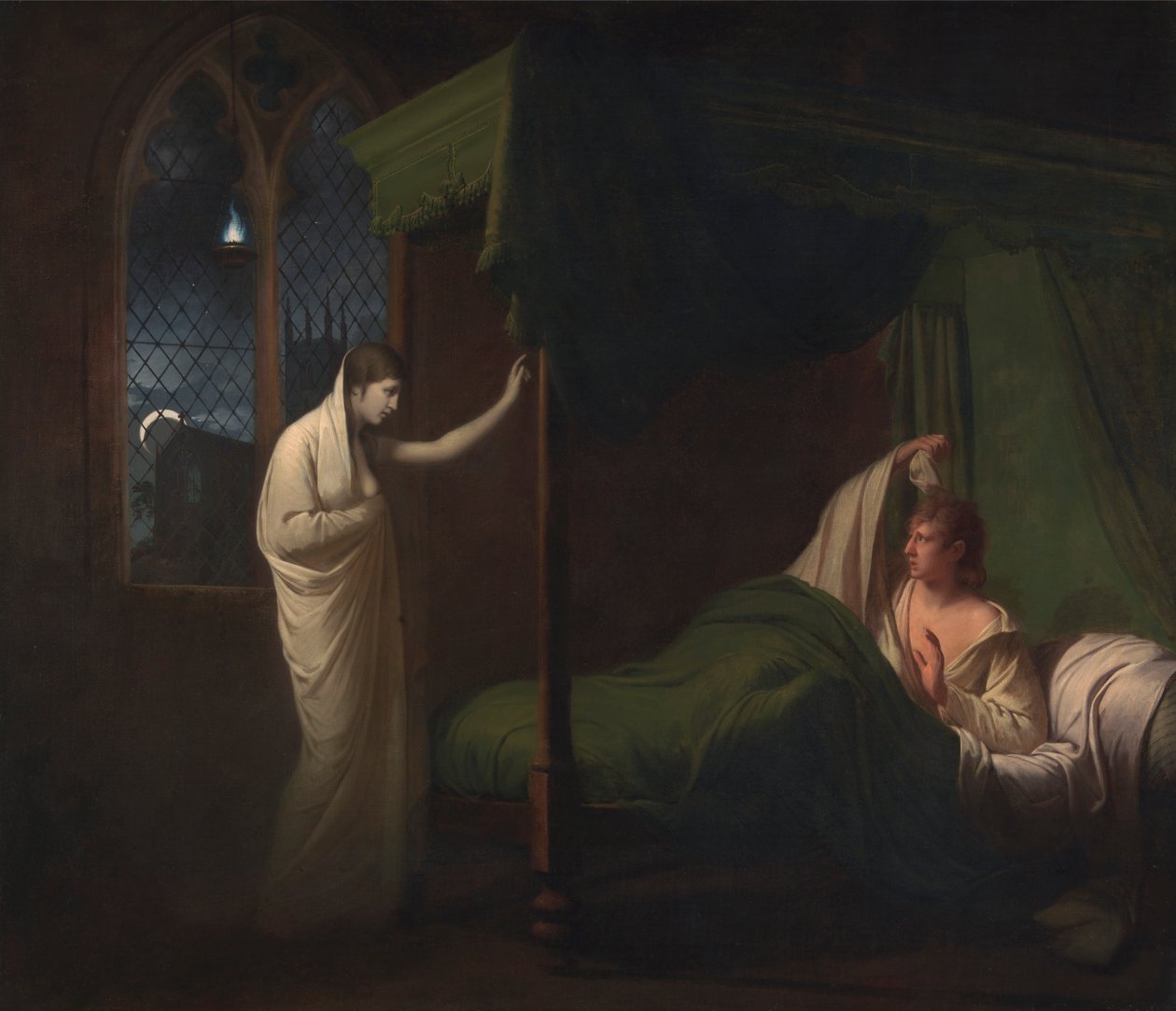 William og Margaret fra Percys 'Reliques of Ancient English Poetry' av Joseph Wright of Derby