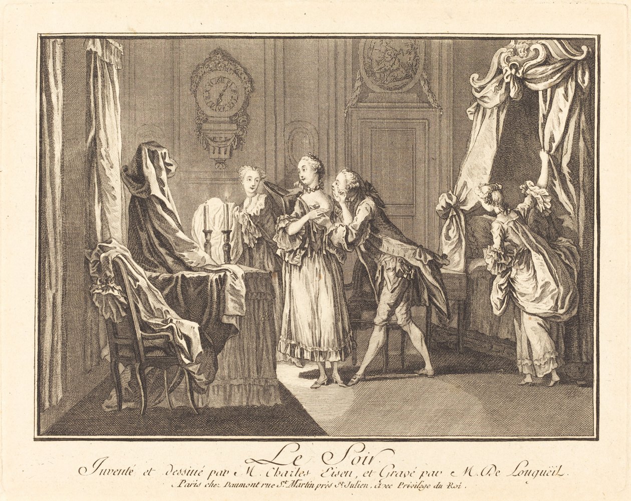 Kveld av Joseph de Longueil after Charles Eisen