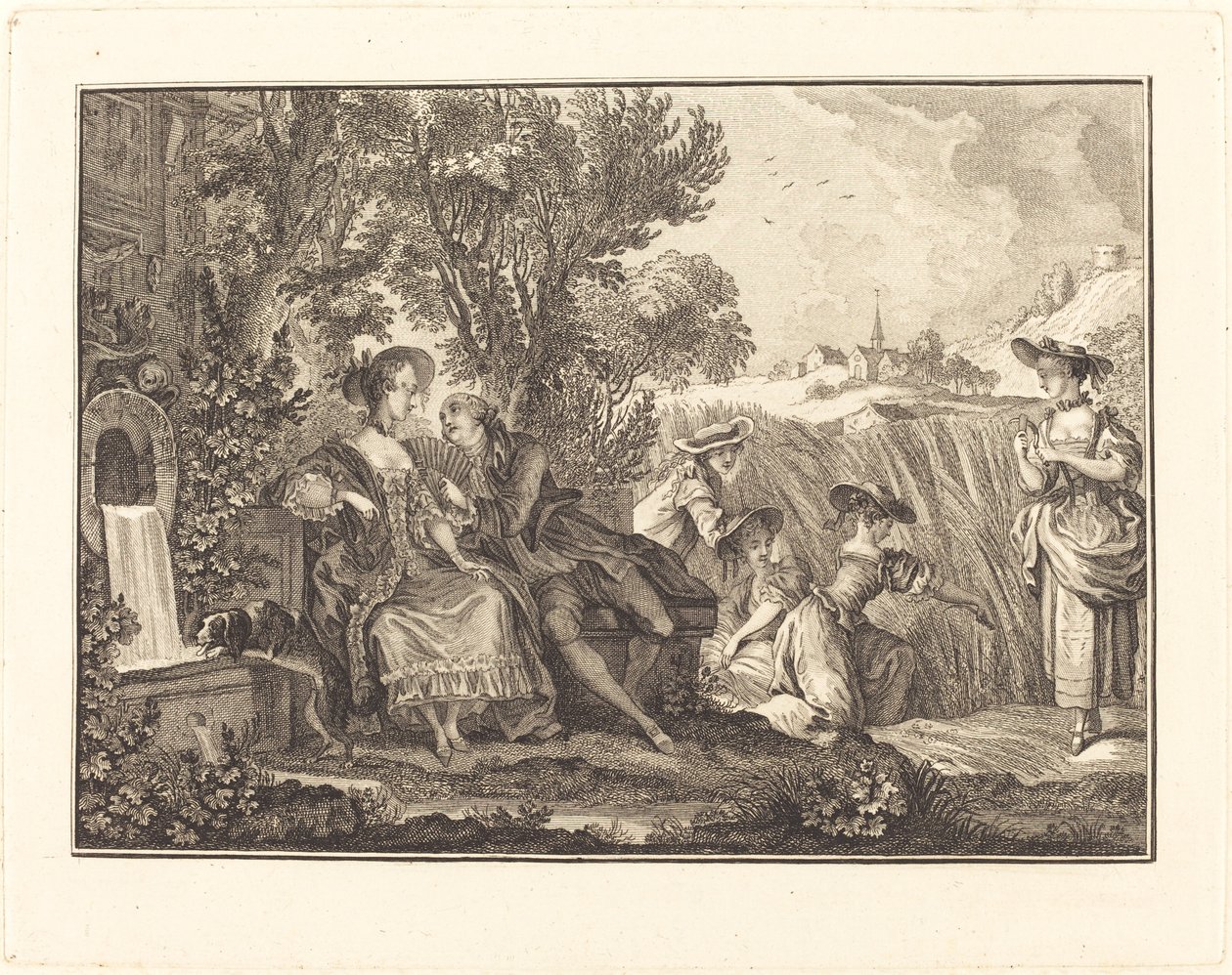sommer av Joseph de Longueil after Charles Eisen