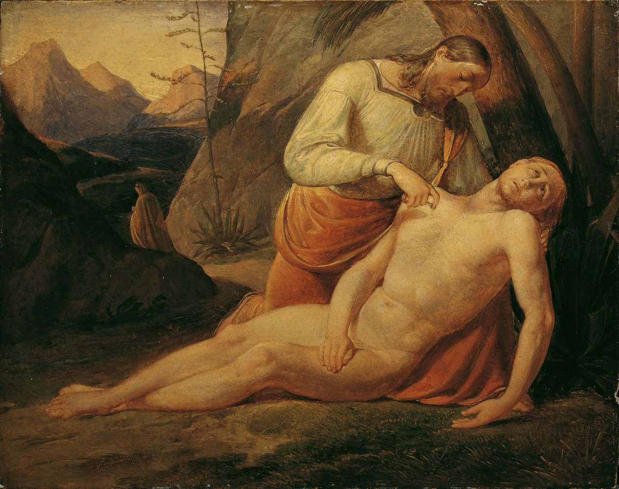 Den barmhjertige samaritan av Joseph von Fuhrich