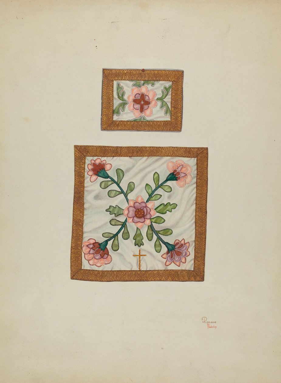 Burse og kalkslør, ca. 1940 av Josephine C. Romano